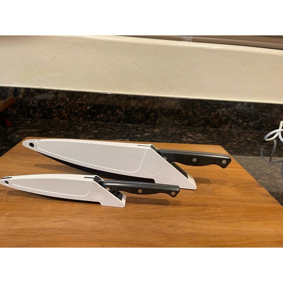 Pampered Chef kitchen Knifes With Sharpening Cases - Picture 6 of 6